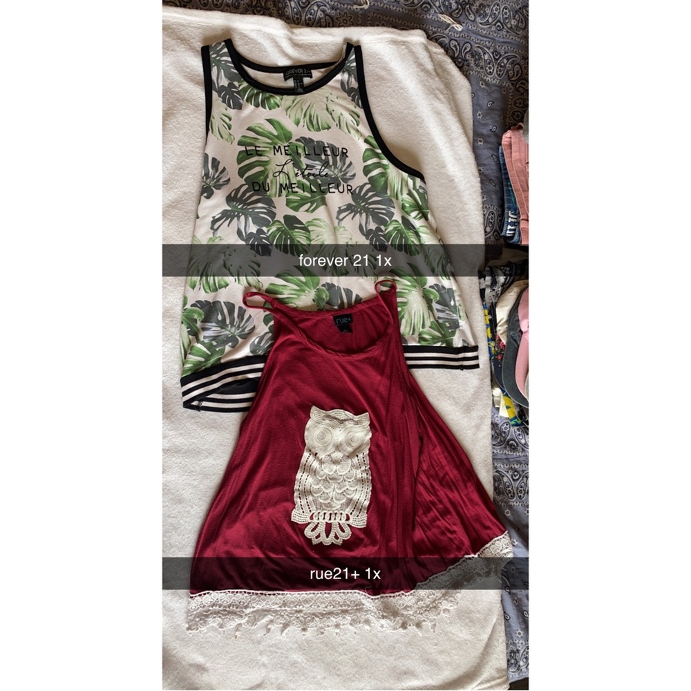 1x tank tops